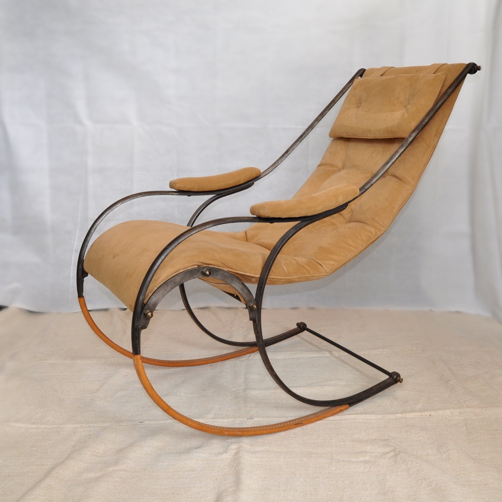 A English metal rocking chair designed by R. W. Winfield in from M